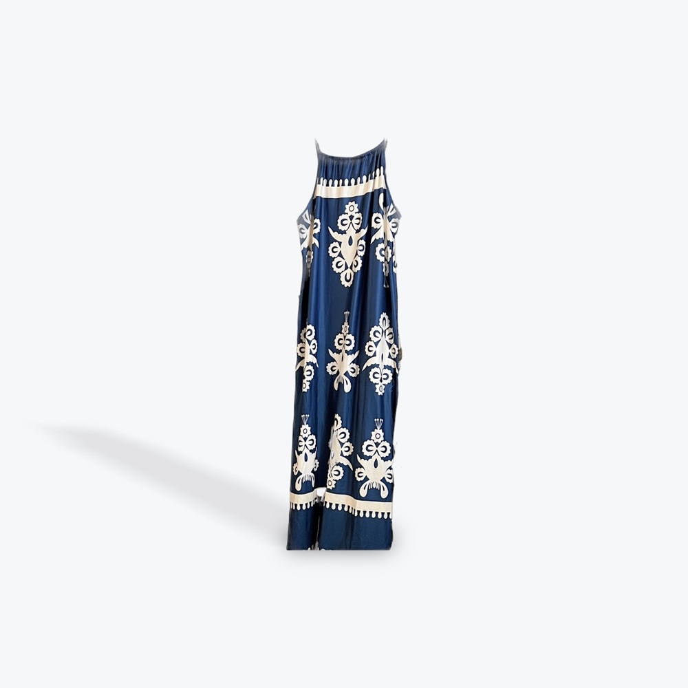 Amazon Blue and White Maxi Dress